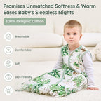 Baby Sleep Sack 0-6 Months 100% Cotton Lightweight 0.5 TOG Wearable Blanket - Image 2