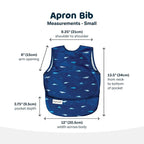 Tiny Twinkle Short Sleeve Apron Baby & Toddler Bib - Image 5