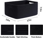 Large Storage Baskets for Shelves, Closet Organizers Bins for Clothes Blanket - Image 2