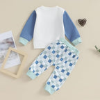 Kupretty Toddler Baby Boy Fall Winter Clothes Color Block Long Sleeve - Image 6