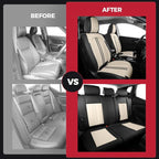 FREESOO Car Seat Covers Full Set, Leather Seat Covers - Image 6