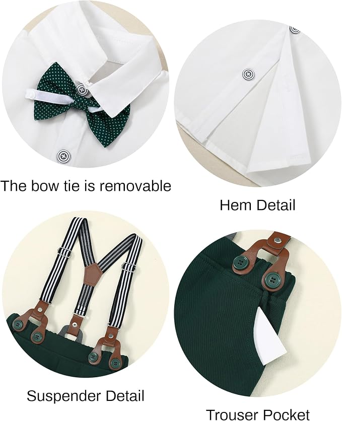nilikastta Toddler Baby Boy Clothes Suit Gentleman Wedding Outfits Formal Dress - Image 5