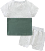 Baby Boy Outfits Short Long Sleeve Pants Clothes Set Spring Summer Hooded - Image 2