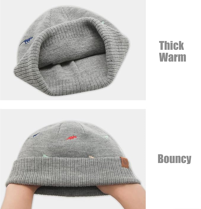 Duoyeree Baby Beanies Toddler Winter Hats Comfortable and Nice Knitted Hats - Image 5