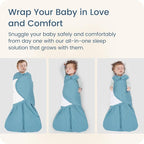Newborns Swaddle Sleep Sack 0–3 Months, 1.0 TOG Baby Blanket - Image 3