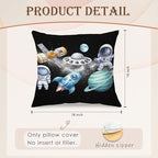 SPBL&L Galaxy Space Nursery Pillow Covers 18x18 Set of 2, Space Nursery Room - Image 5