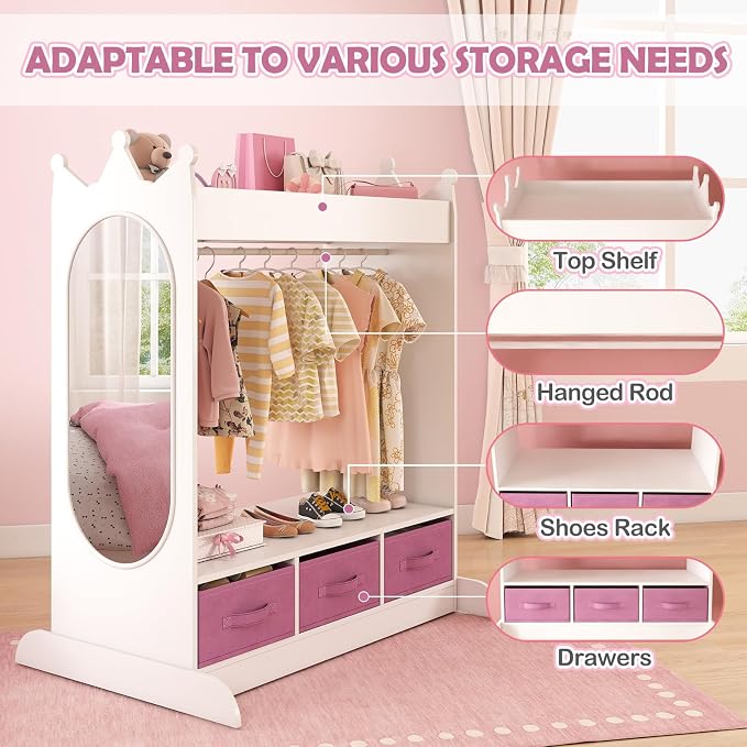 JOYLDIAS Kids Dress Up Storage - Image 7