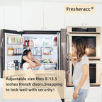 Fridge Freezer Refrigerator Cabinet Lock Latch, Adjustable French Door Guard - Image 4