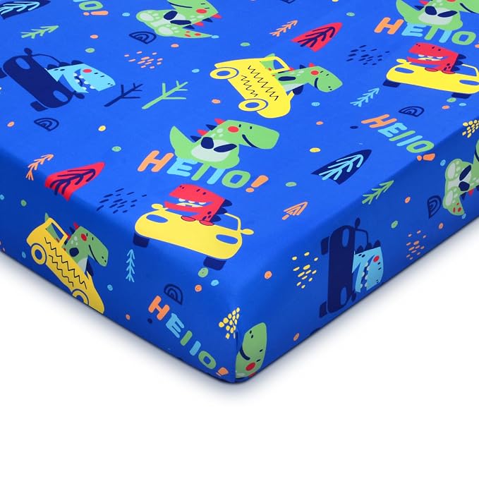 UOMNY Crib Sheet, Dinosaur Crib Sheets Baby Sheet by UOMNY