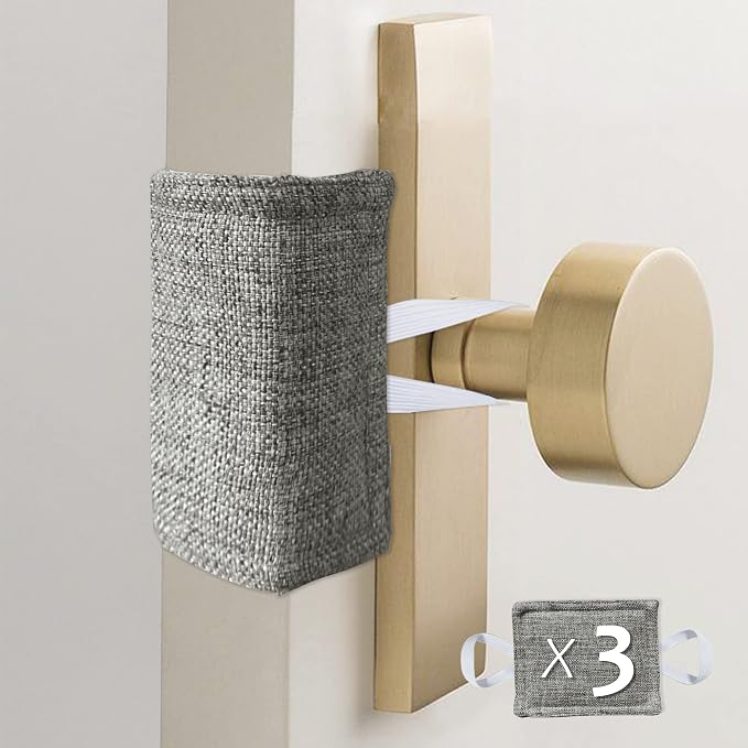 Door Silencer Door Latch Covers Padded Cushion Quiet Closer Door Lock Cover - Image 4