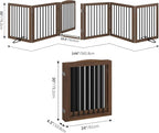 Vantas Folding Pet Gate 144" Wide, Freestanding Pet Gate, Puppy Safety Fence - Image 5