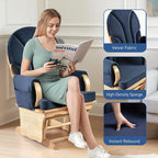 Rubber Wood Gliding Rocking Chair - Image 4