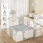 ACOMOPACK Baby Play Mat for Floor 1.3" Thick Memory Foam Play Mat 79"×157 Tummy - Image 3