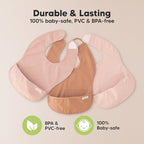 3-Pack Waterproof Baby Bibs for Eating - Image 9