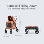 Familidoo Q1 Multi-Use Kids Wagon Stroller – Foldable, Lightweight & All-Terrain - Image 7