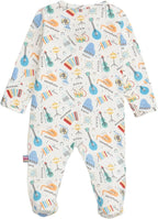 Magnetic Me Girls Modal Magnetic Baby Footie Pajamas | Silky Soft Modal Fabric - Image 2