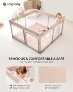 Baby Playpen with Mat, 50x50 in Small Play Pen - Image 2