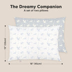 KeaBabies 2-Pack Toddler Pillow 13x18 - Image 3