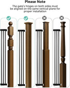 COMOMY 42" Extra Tall Baby Gate - Image 7