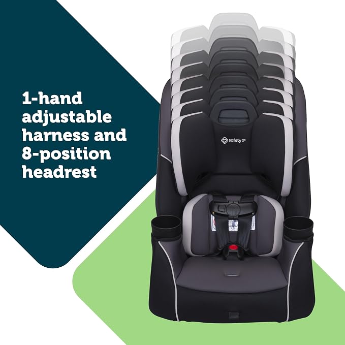 Safety 1st Crosstown Slim All-in-One Convertible Car Seat, City Storm - Image 4