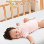 2 Pack Muslin Fitted Crib Sheets - Image 3