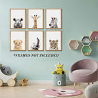 Safari Cute Animal Decor: Rhino, Zebra - Image 4