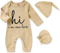 GRNSHTS Newborn Baby Boy Romper Coming Home Outfits Letter Print Bodysuit by GRNSHTS