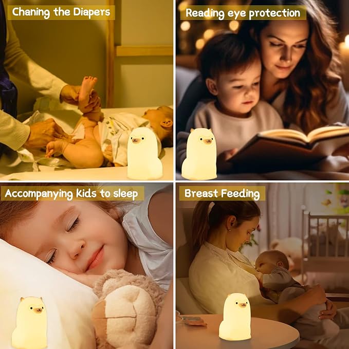 Tremdwoto Alpaca Night Light for Kids，7 Color Baby Nightlight - Image 5
