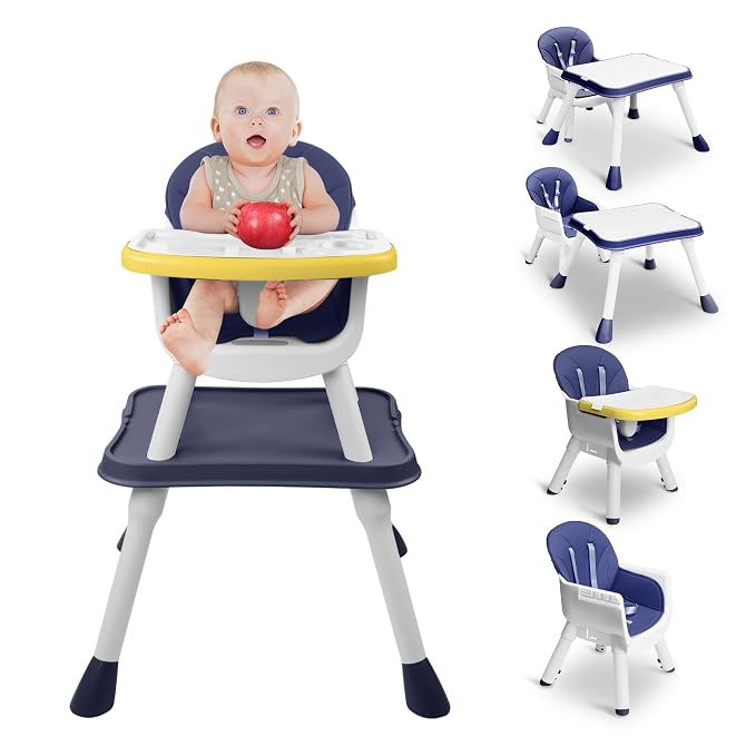 High Chairs for Babies and Toddlers, 5-in-1 Convertible Baby High Chair to by Unknown