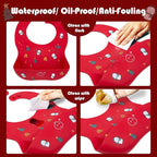 Little Dimsum Baby Bib Silicone Adjustable Waterproof - Image 4