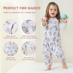 WONDAY Toddler Sleep Sack with Feet, 0.5 Tog Sleeping Sacks - Image 2