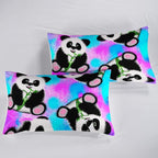 QOOMO Panda Comforter Full Size, Neon Panda Comforter Set - Image 6