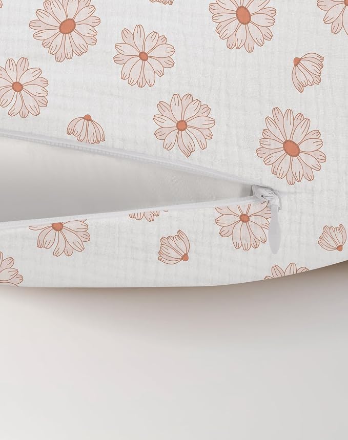 Nursing Pillow Covers 2 Pack, Muslin Nursing Cover - Image 5