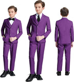 JPF Boy's Formal Suit Set Slim Fit Kids Tuxedo Suits - Image 6