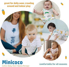 3-Pack 100% Cotton Baby Boy Rompers, 0-24Months Short Sleeve Toddler Romper - Image 5