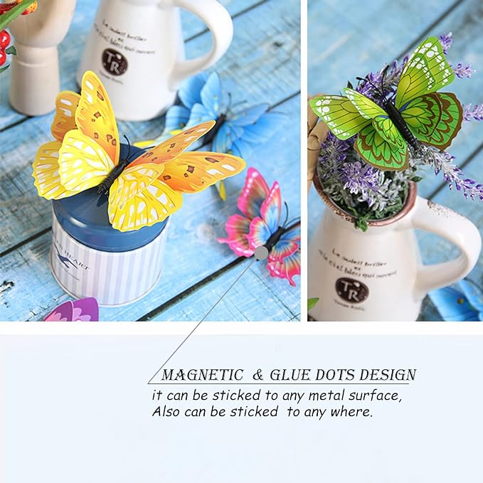 Butterfly Wall Decor 24/48 PCS, 3D Butterflies Stickers - Image 2