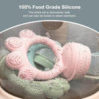 2 Pack Baby Fruit Food Feeder+Breastmilk Popsicle Molds, Baby Teethers - Image 4