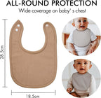 10 Pack Cotton Snap Bibs for Baby Boy Girl, Super Soft Drool Bibs for Teething - Image 6
