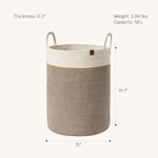 LA JOLIE MUSE Woven Basket Rope Storage Baskets - Image 2