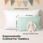 KeaBabies 2-Pack Toddler Pillow 13x18 - Image 3
