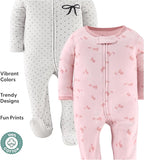 The Peanutshell Baby Sleepers for Girls Set of 3 - Image 3