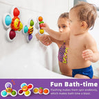 LiKee Strong Suction Cup Fidget Rotating Sensory Bath Toys - Image 5