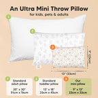 Mini Toddler Pillow with Pillowcase - Image 2