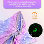 TEHALK Personalized Unicorn Blanket - Image 3