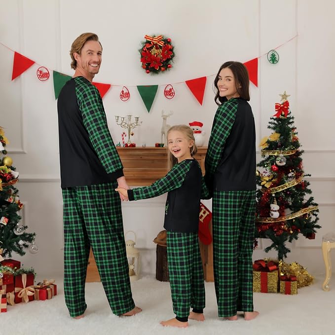Weixinbuy Family Pajamas Set Christmas Pjs Matching Clothes Pajamas - Image 4