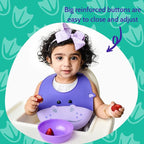 Silly Goose Silicone Animal Baby Bibs - Image 4