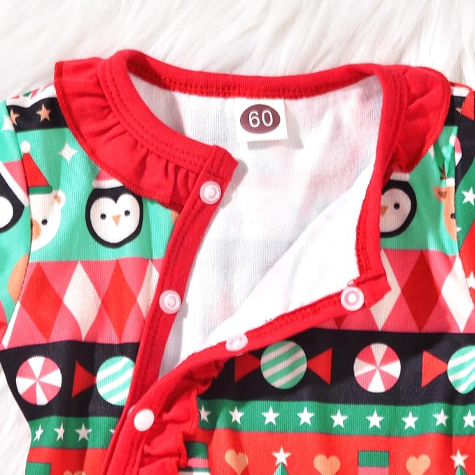 Aalizzwell Baby Girls Romper Outfit Fall Winter Clothes - Image 5