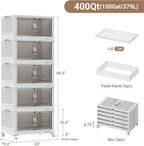 BROVIEW 400Qt Stackable Storage Bins - Image 2