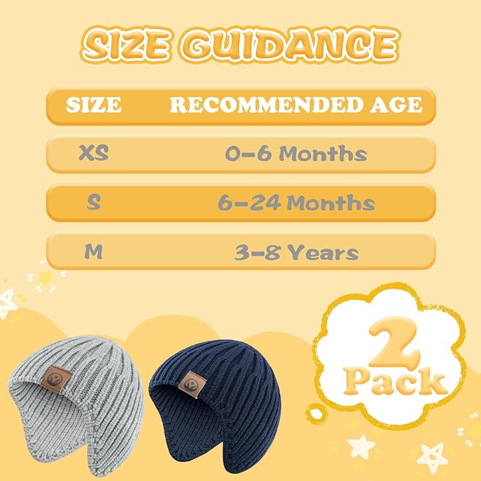 Baby Winter Hat Kids Knit Beanie - Image 5