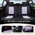Coverado Car Seat Covers Full Set, Car Seat Protector Waterproof, Nappa Leather - Image 2